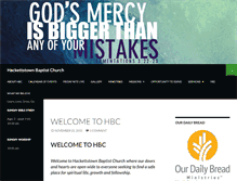 Tablet Screenshot of hackettstownbaptistchurch.com